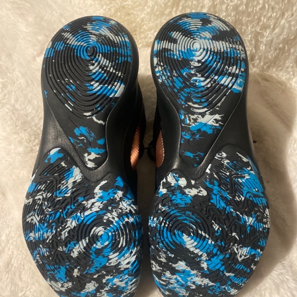 NIKE PRECISION 3 BLUE CAMO SOLE SIZE 11 HIGHTOP SHOES - Picture 5 of 6